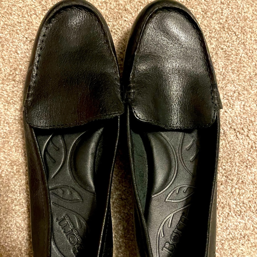 Born Black Leather Loafer 9 VGUC